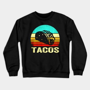 Vintage Tacos Shirt Sunset Crewneck Sweatshirt